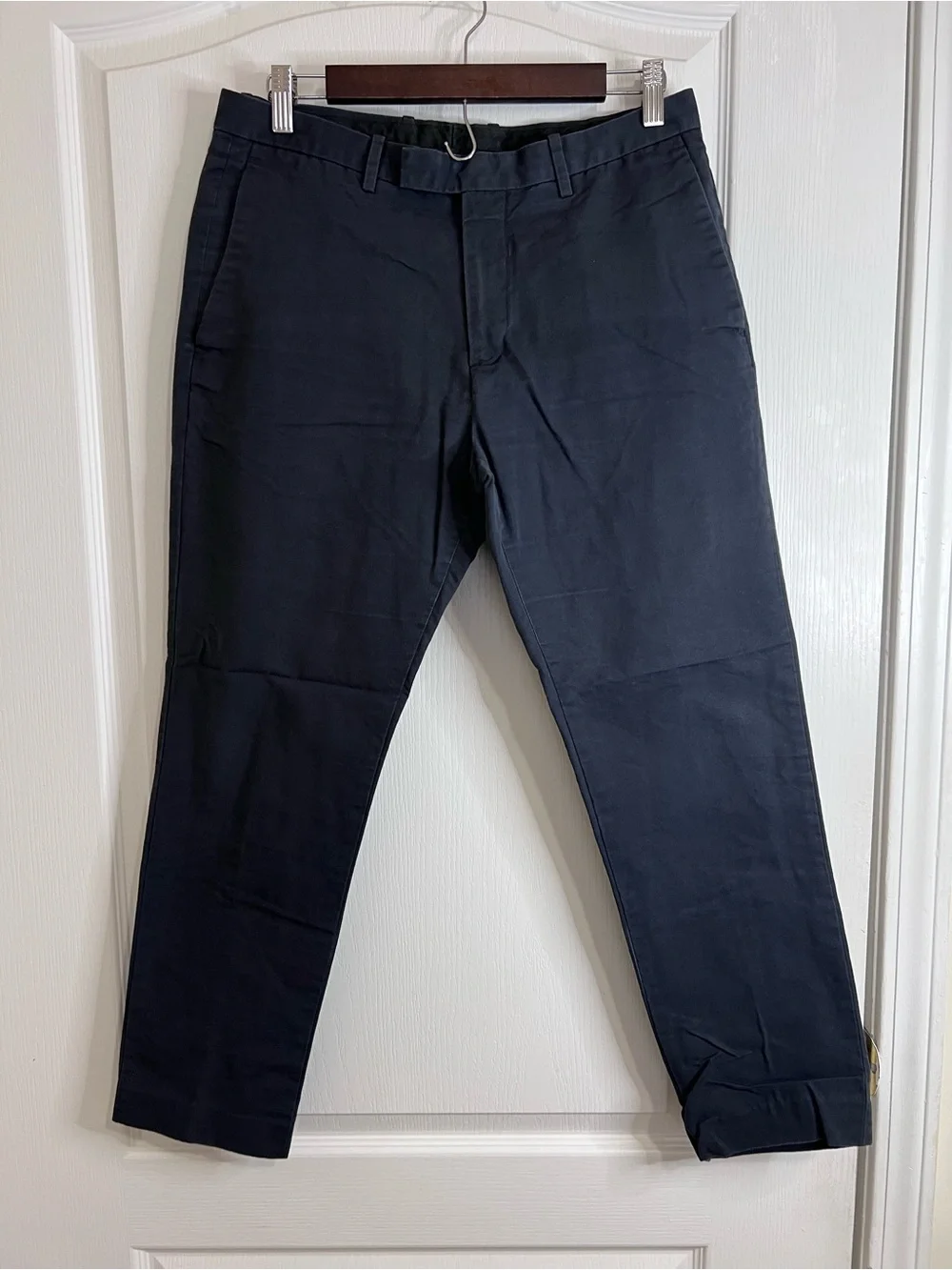 Theory Navy Chino Pants Classic Straight Fit size 32